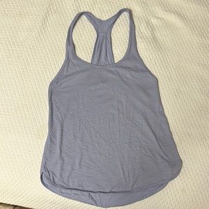 lululemon blue racer back tank